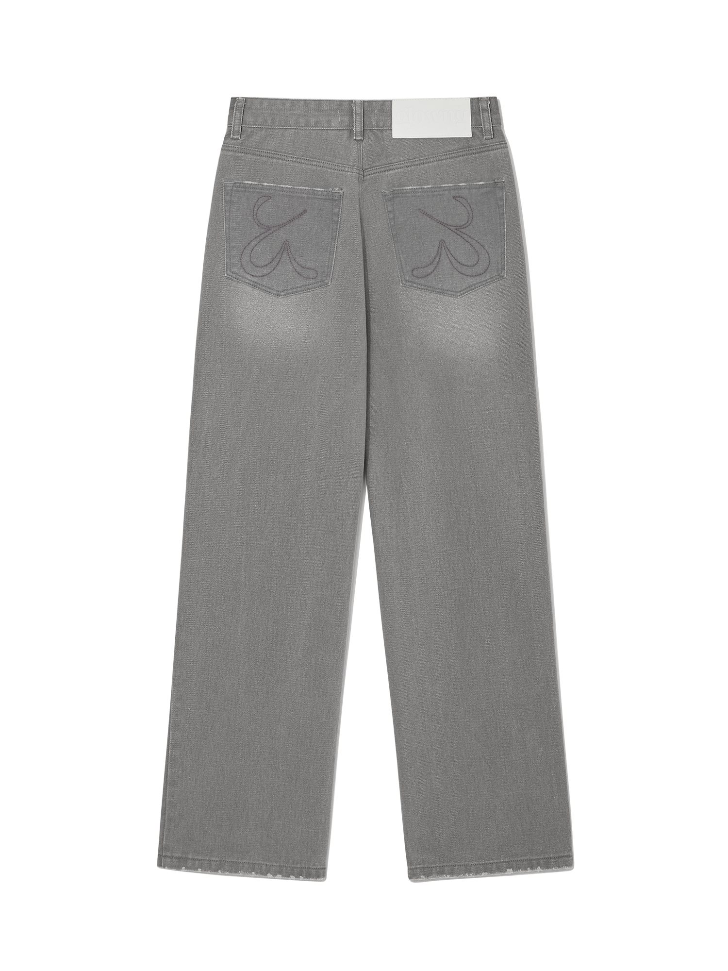 98 MID-RISE STRAIGHT FIT JEANS (GRAY)