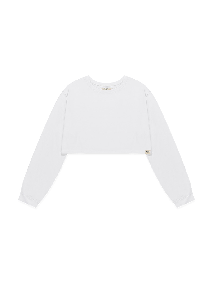 G CLASSIC SOFT CROP LONG SLEEVE (WHITE)